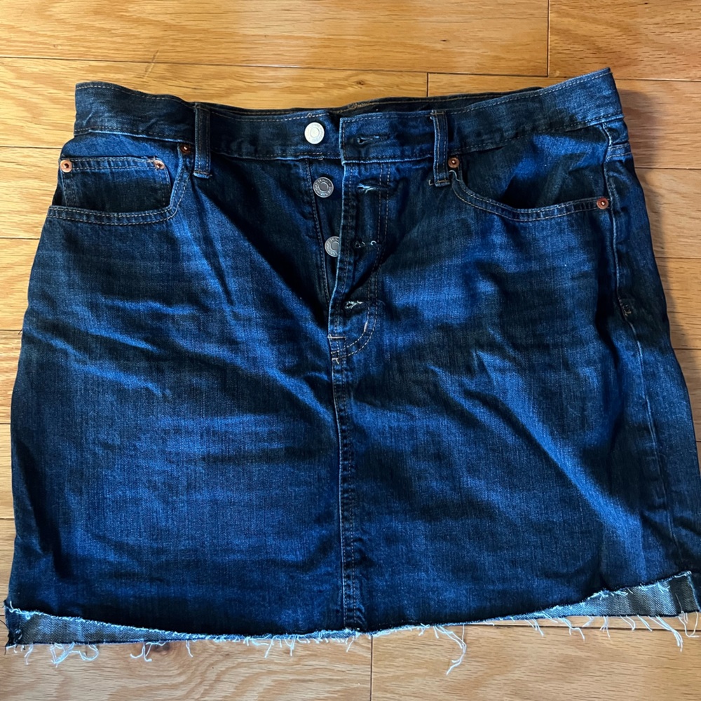 Denim mini skirt